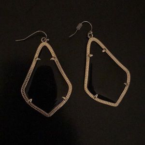 Black & gold Kendra Scott earrings